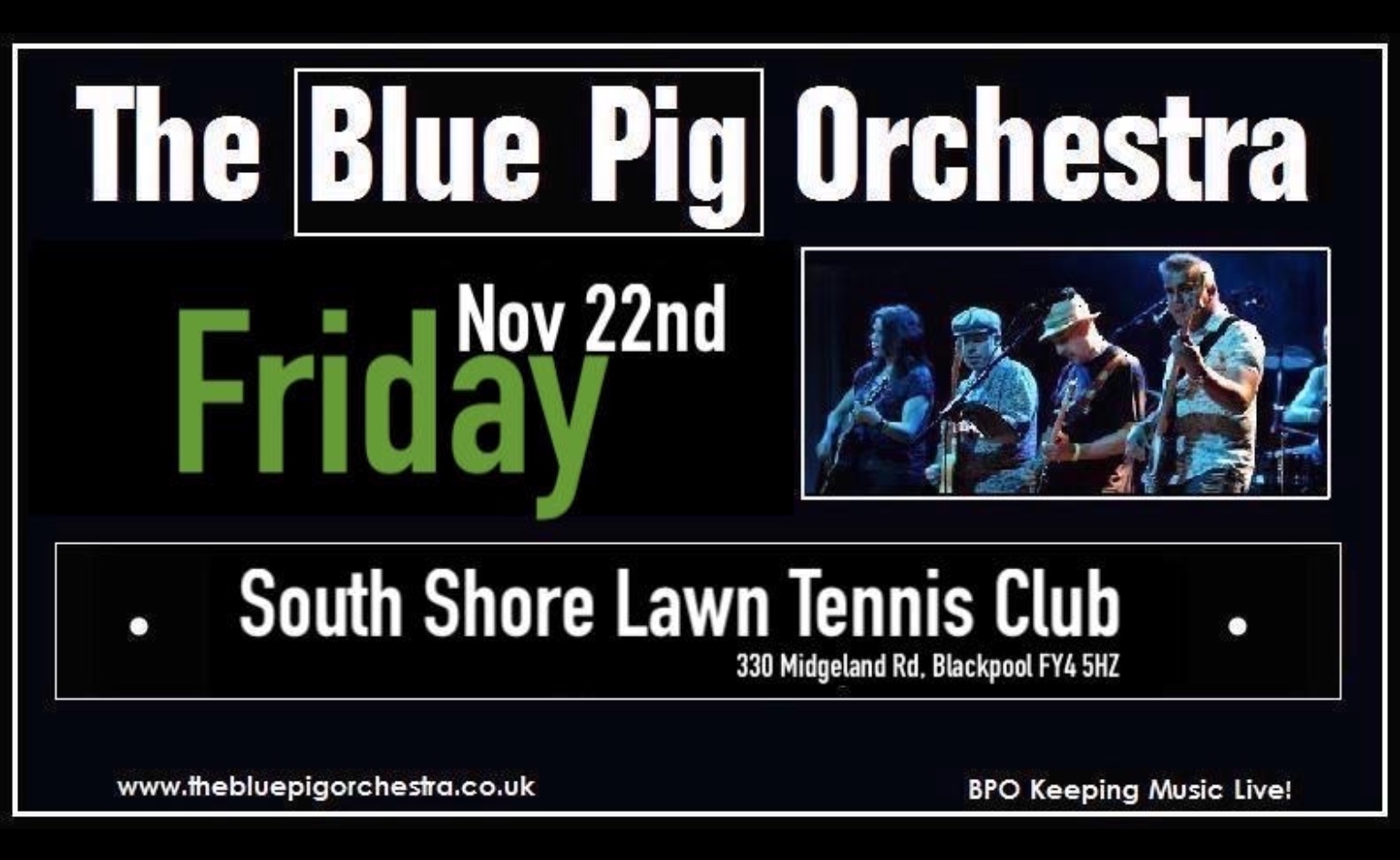 South Shore Lawn Tennis Club The Blue Pig Orchestra